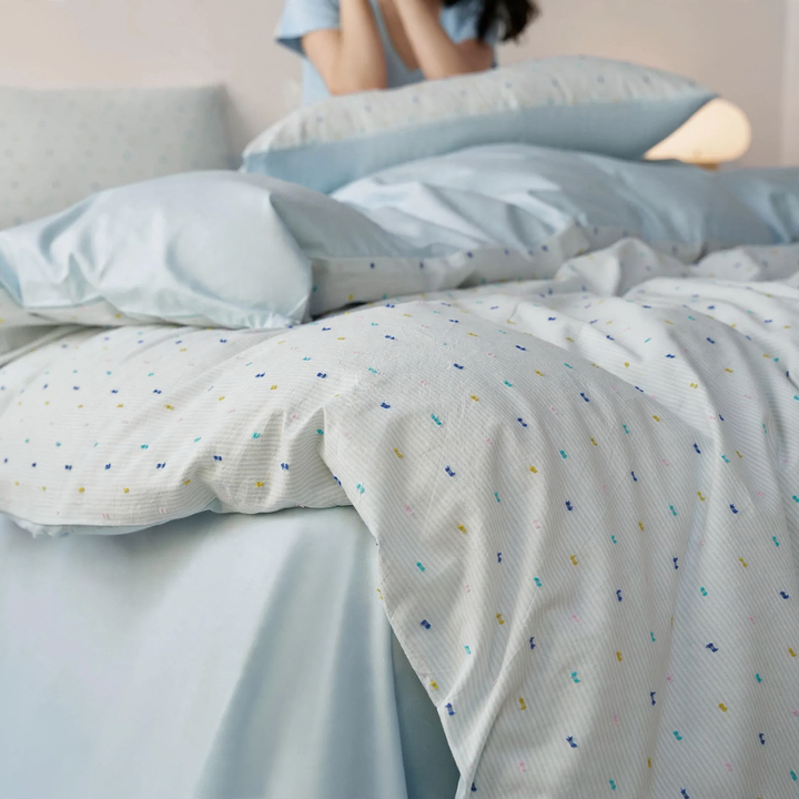 Cotton bedding set, 4-piece, sewing pattern