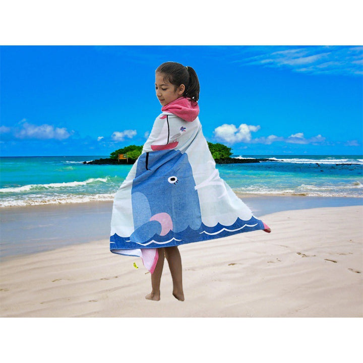 Hooded beach towel, microfiber, 127–160 cm