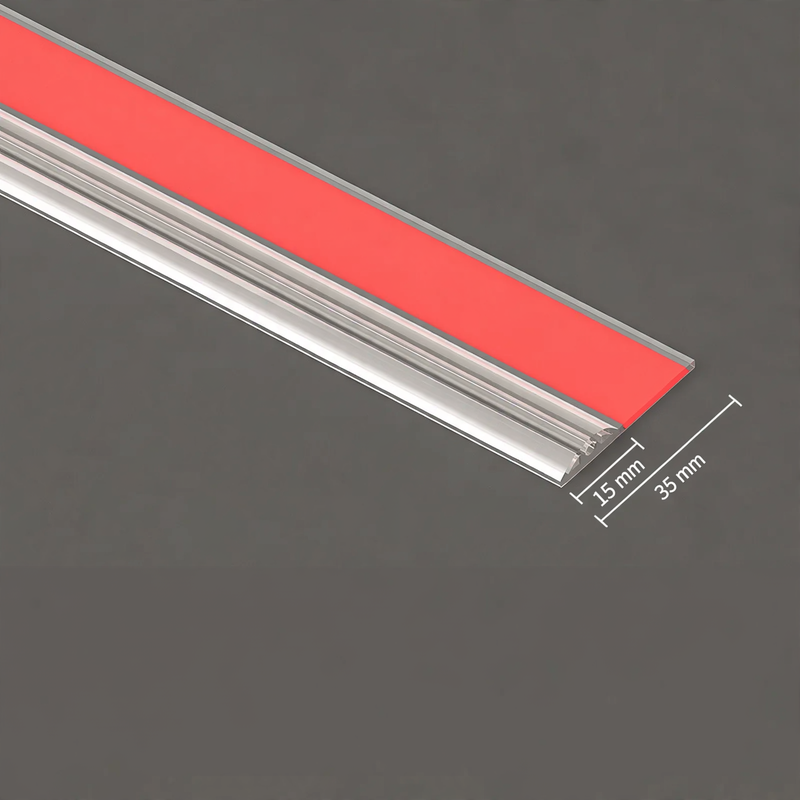 Sealing strip for glass doors, 3 m