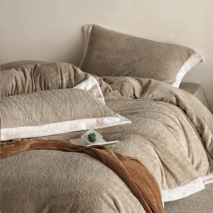 Milk fiber bedding set, 4-piece, premium weight