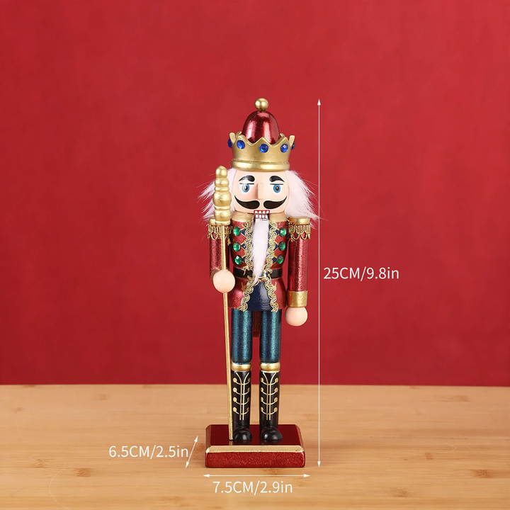 Painted nutcracker soldier made of wood, 25 cm, as a decorative figure