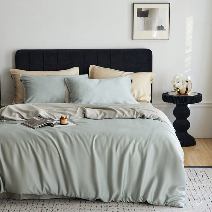 Lyocell bedding set, 4-piece, elegant