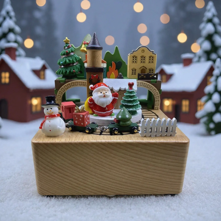 Wooden music box in modern design