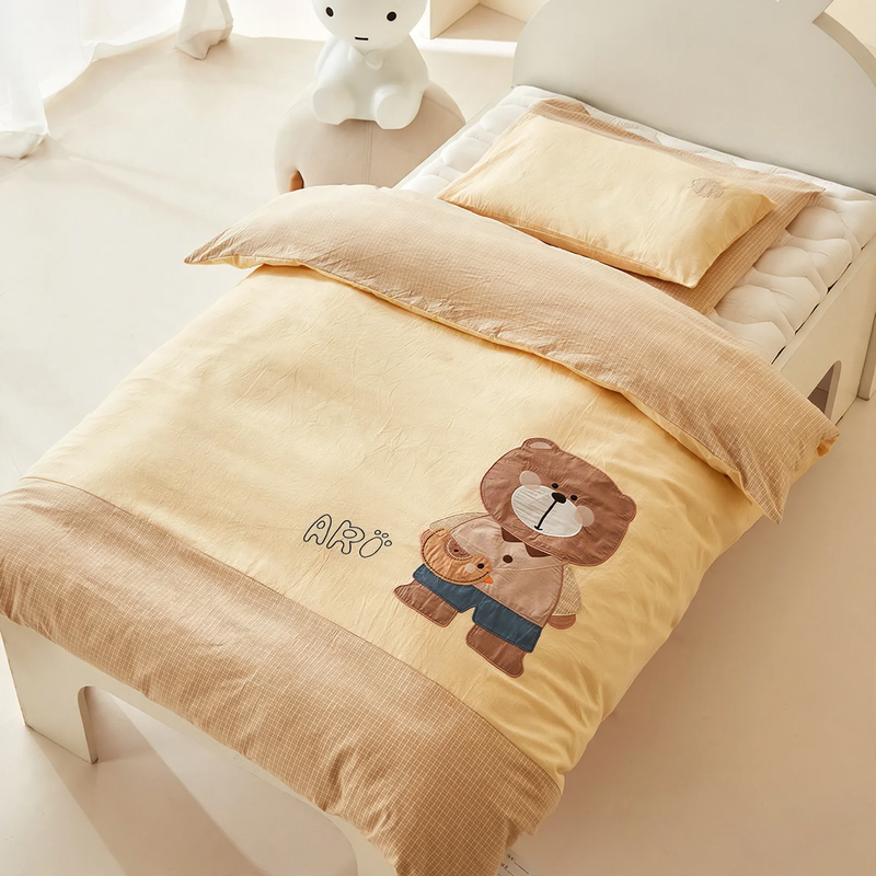 Cotton bedding set for kindergarten, 3-piece
