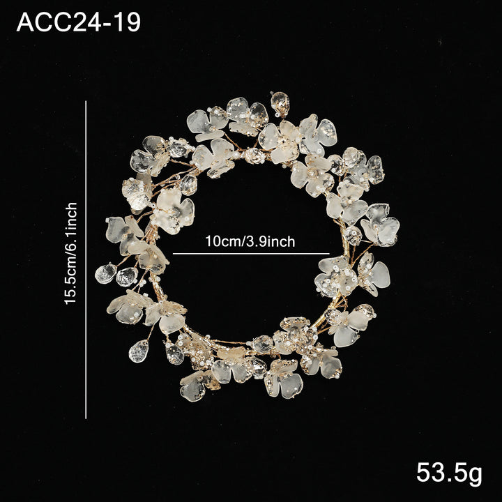 Decorative Christmas wall wreath made of acrylic and iron