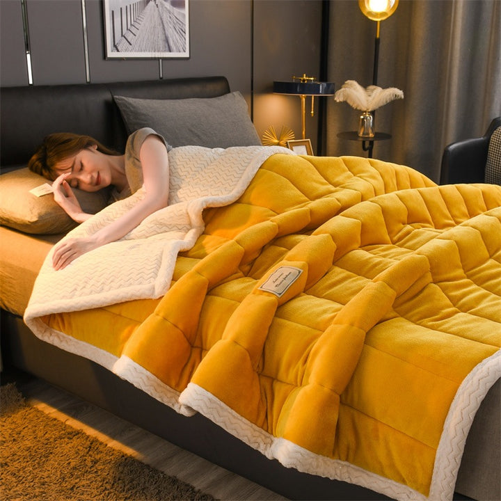 Fleece blanket, versatile, quilted