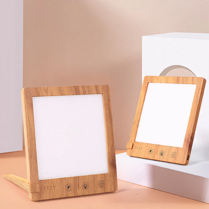 LED light therapy lamp JSK-22 wood look, 8W