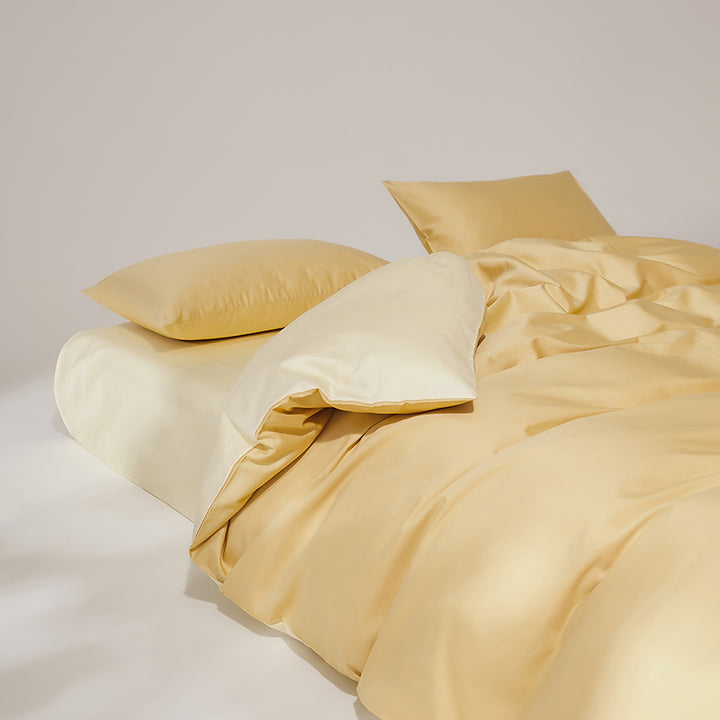 Cotton bedding set, 4-piece, long-staple combed