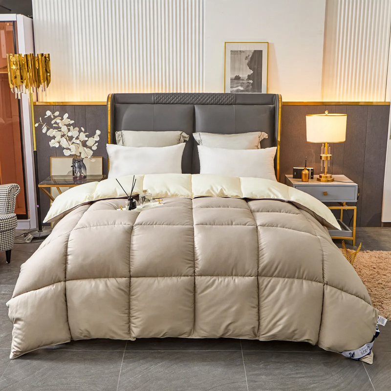 Duck down comforter, year-round