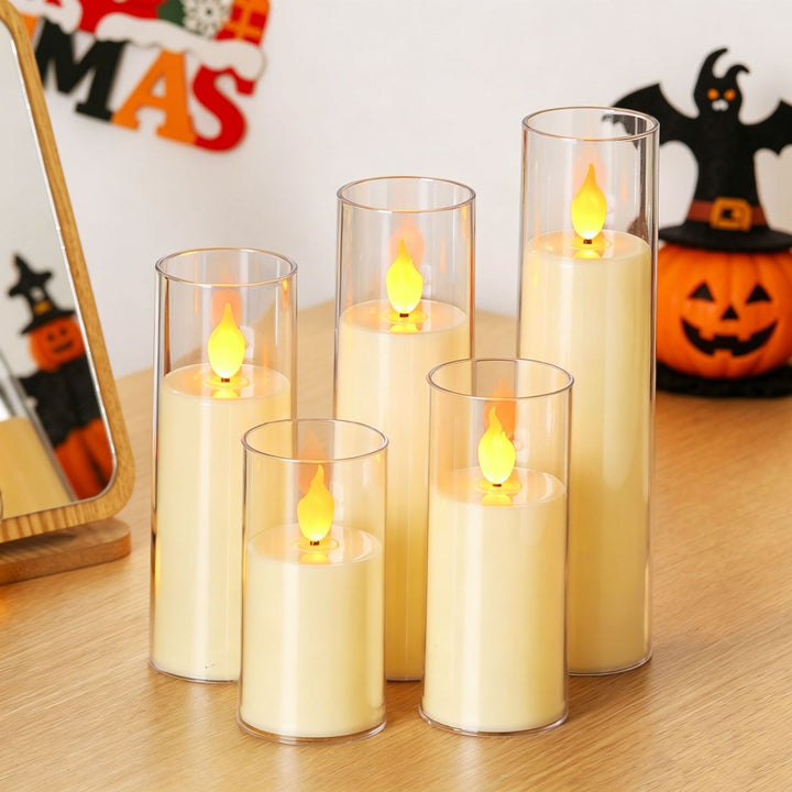 LED electronic candle with flame effect