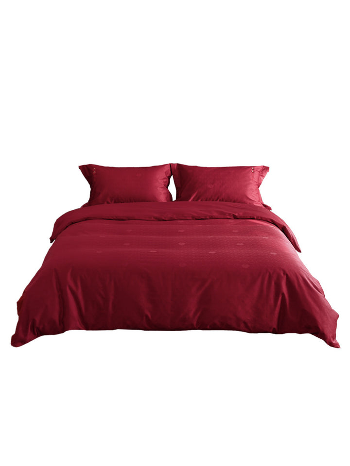 Wedding bedding set, 4-piece, long-staple cotton