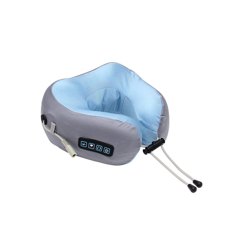 U-shaped neck massage pillow with heating function