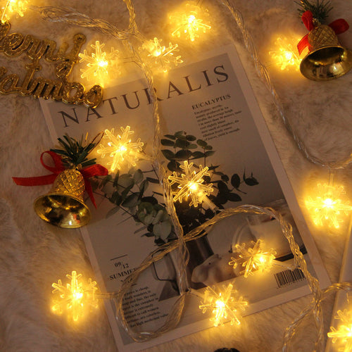 LED Snowflake Fairy Lights for festive occasions
