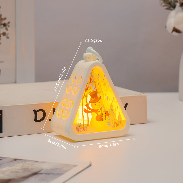 Decorative LED lantern in retro style for Christmas