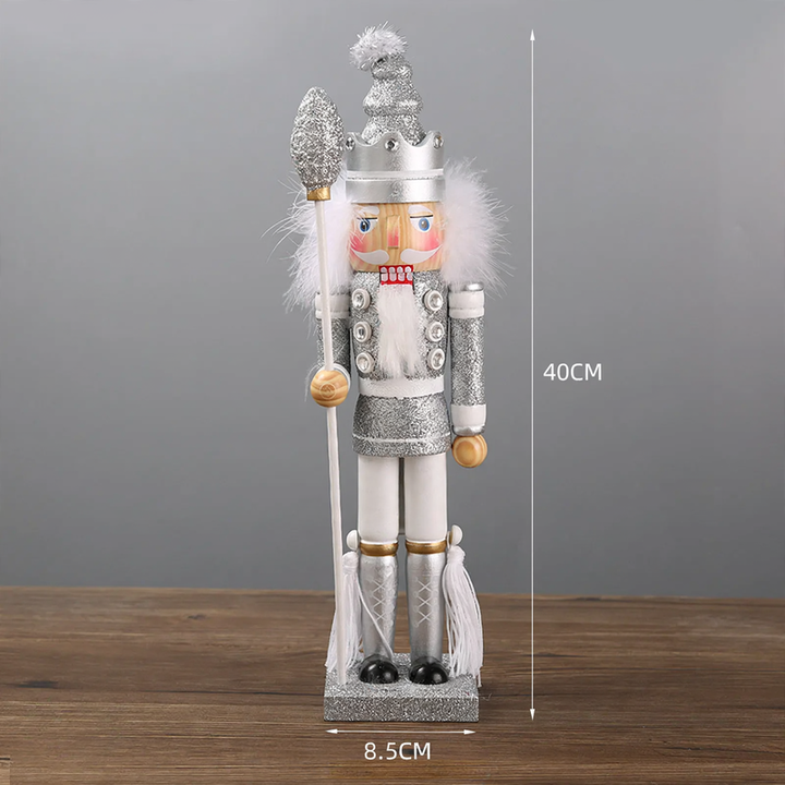Nutcracker figure made of pine wood