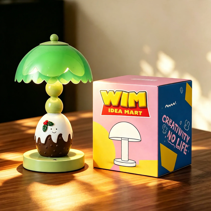 Table lamp in cake shape, cute design