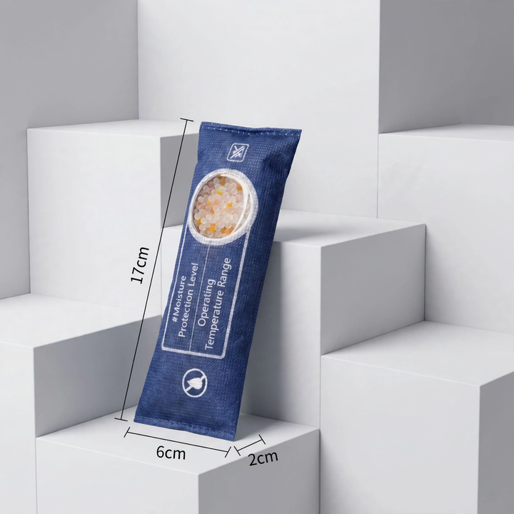 Silica gel dehumidifier bag with color indicator, 400g