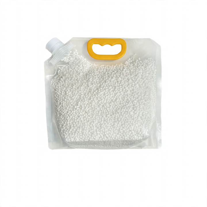 Refillable dehumidifier with calcium chloride granules