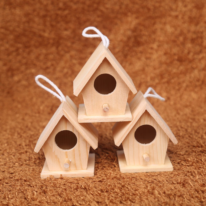 DIY Mini Birdhouse made of Pine Wood