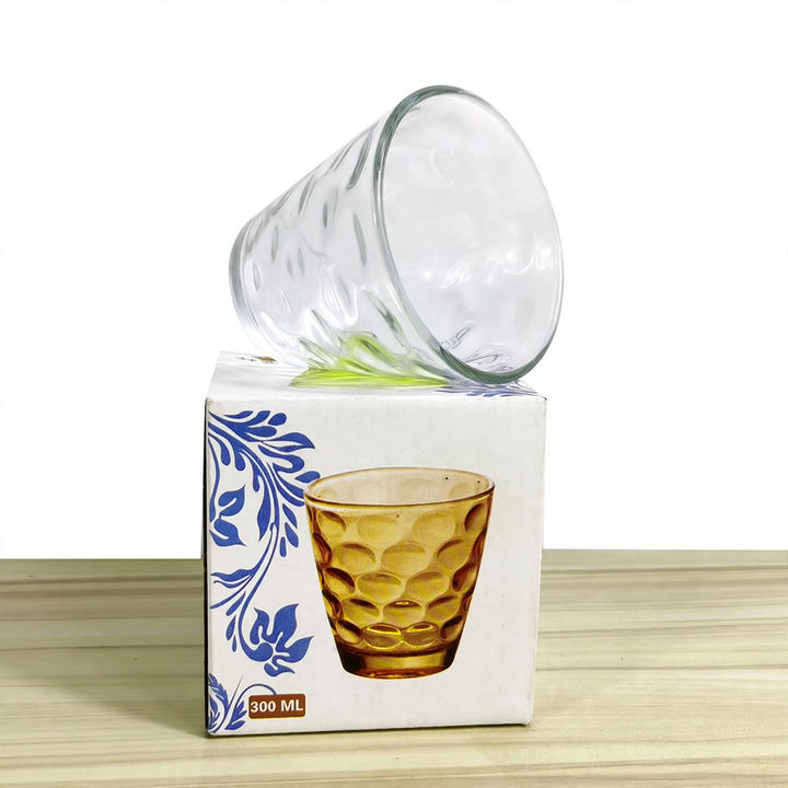 Borosilicate glass cup with wooden handle, 360 ml