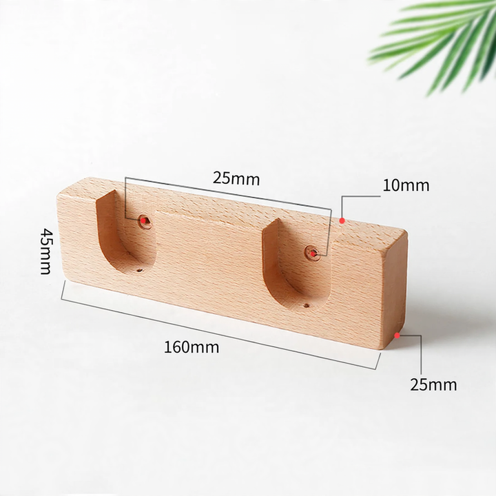 Curtain rod made of beech, 29 mm