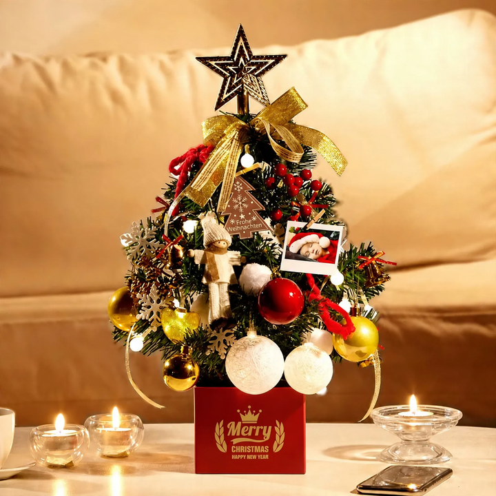 Decorative table Christmas tree with lighting, 45 cm