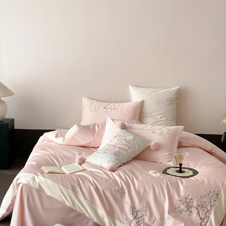 Cotton bedding set for sensitive skin