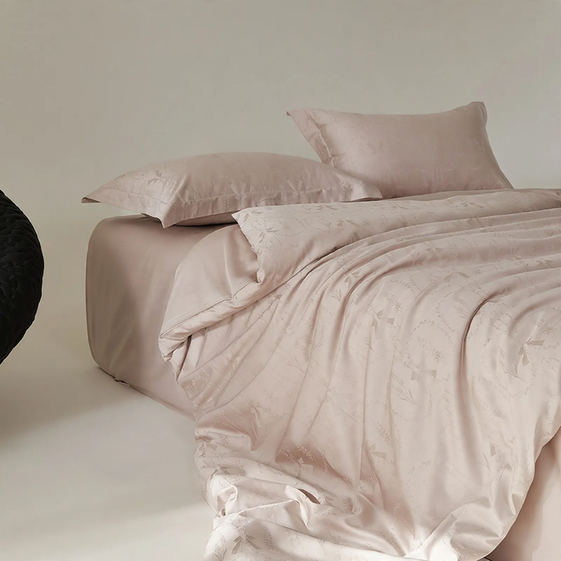 Bedding set made of long-staple cotton, 4-piece