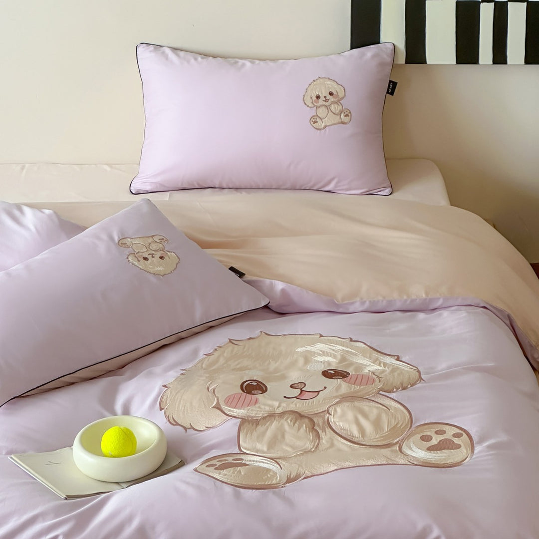 Cotton bedding set, cartoon design, 100s yarn