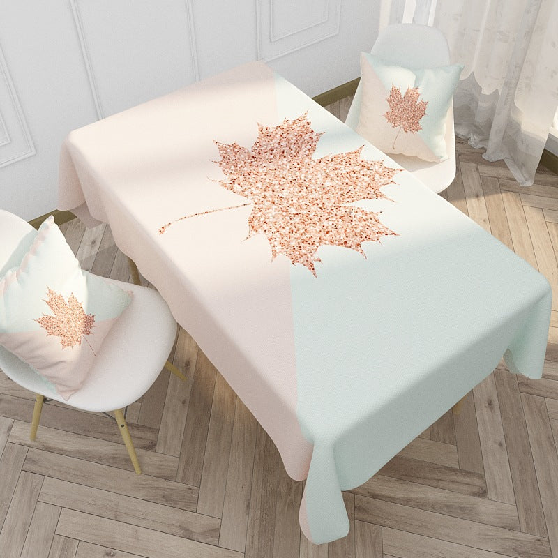 Printed Waterproof Polyester Tablecloth with Citrus Pattern