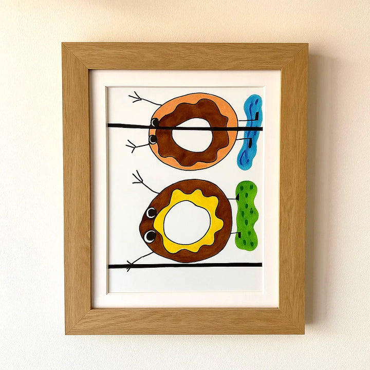 BowLift | Photo Frame Wood Hinged Artwork Display