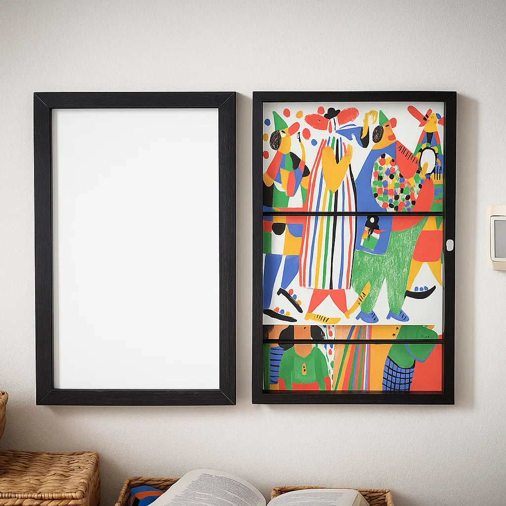 BowLift | Photo Frame Wood Hinged Artwork Display