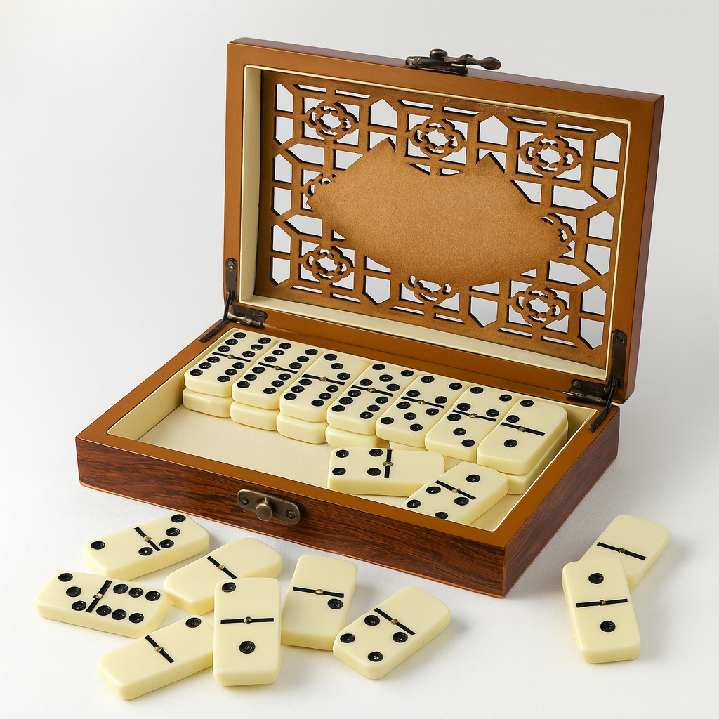 BowLift | Wooden Domino Storage Box Set