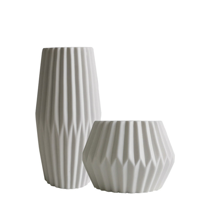 Textured Ceramic Geometric Planter Bowlift