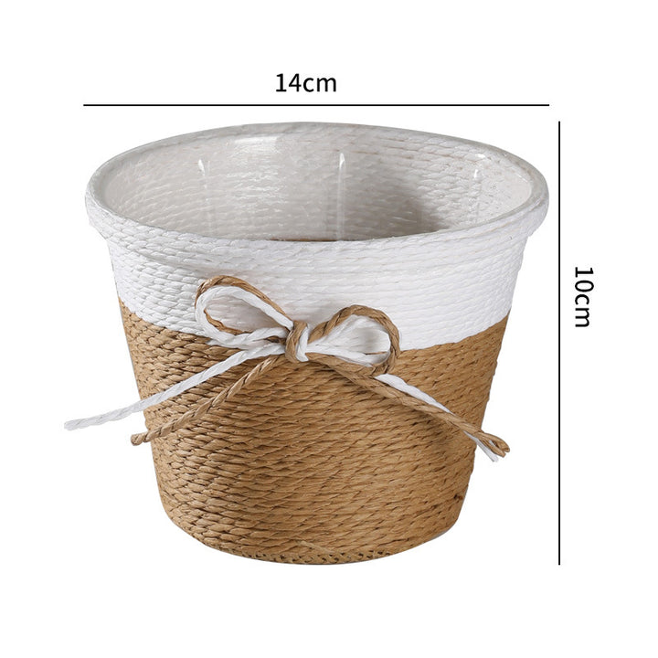 Decorative Woven Planter Bowlift