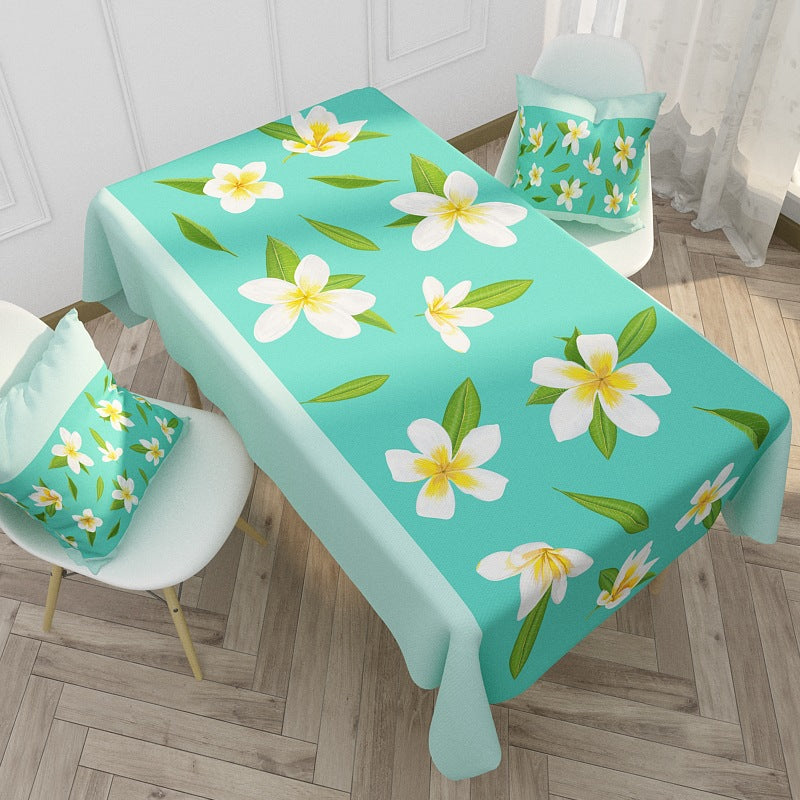 Printed Waterproof Polyester Tablecloth with Citrus Pattern