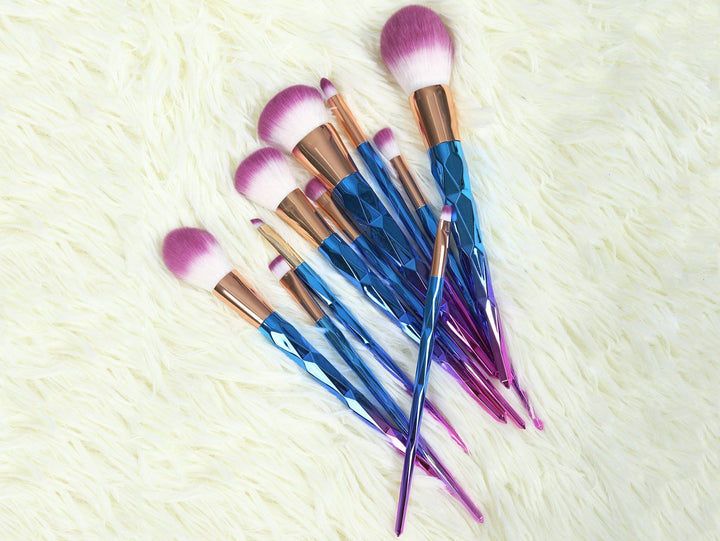 Rainbow Unicorn Brushes - 7 Piece Set | Bowlift