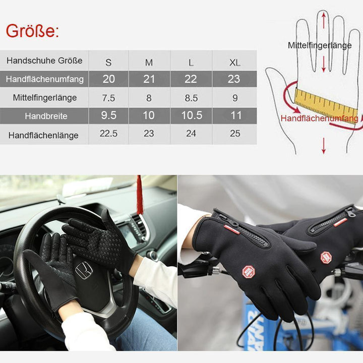 BowLift | High-quality, warm, windproof and waterproof touchscreen gloves, Unisex
