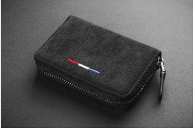 BowLift | Large Capacity Slim Woven Suede Card Holder, for Shopping, Travelling, Jogging or Working
