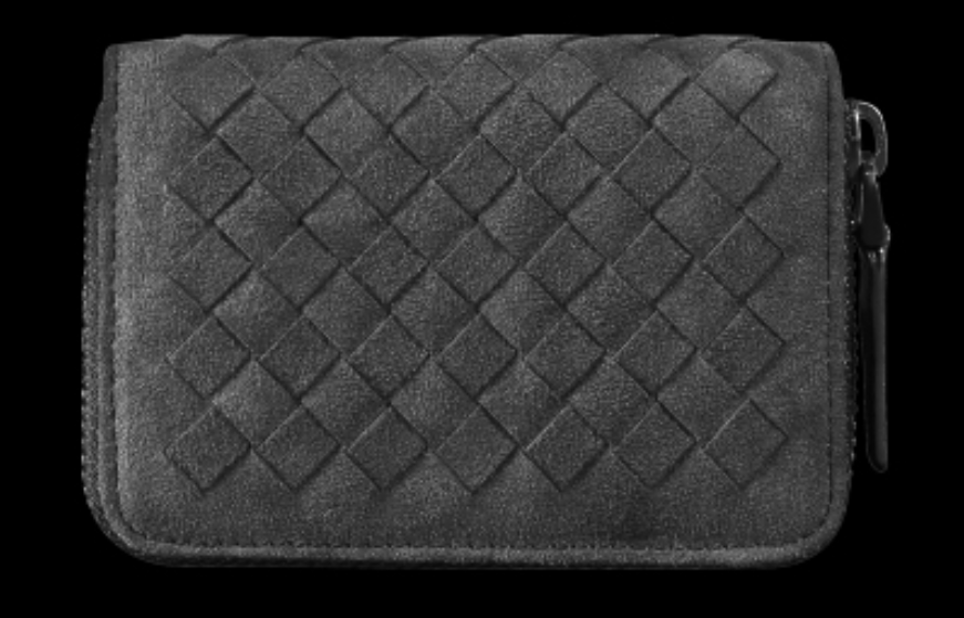 BowLift | Large Capacity Slim Woven Suede Card Holder, for Shopping, Travelling, Jogging or Working