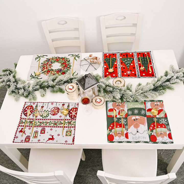 Christmas-Themed Decorative Table Runner Bowlift