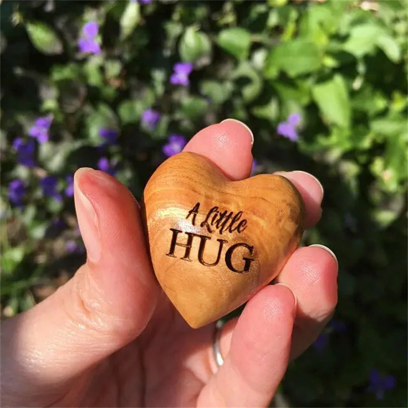 BowLift | Pocket Hug Wooden Heart Token