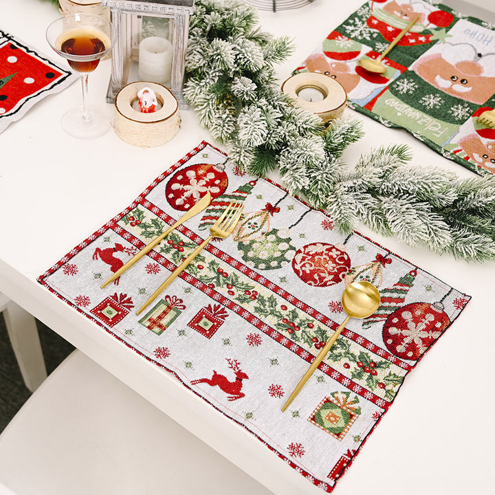 Christmas-Themed Decorative Table Runner Bowlift