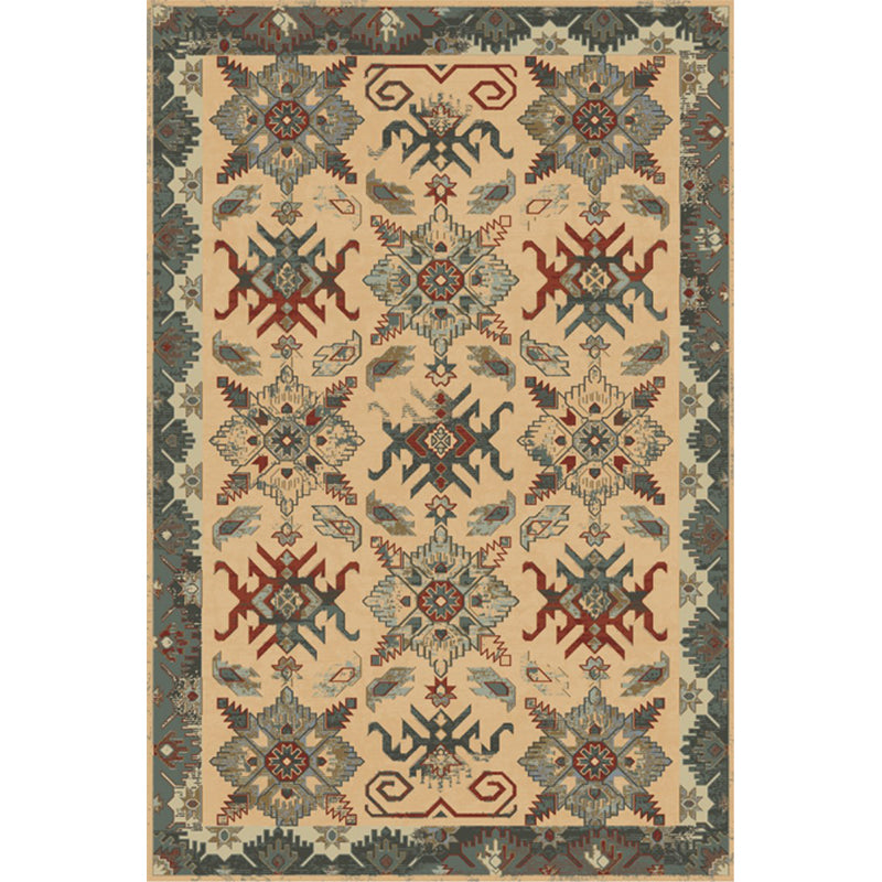 BowLift | Unusual diamond patterned rug Multicolored Moroccan rug Polyester pet-friendly stain resistant non-slip rug for the living room
