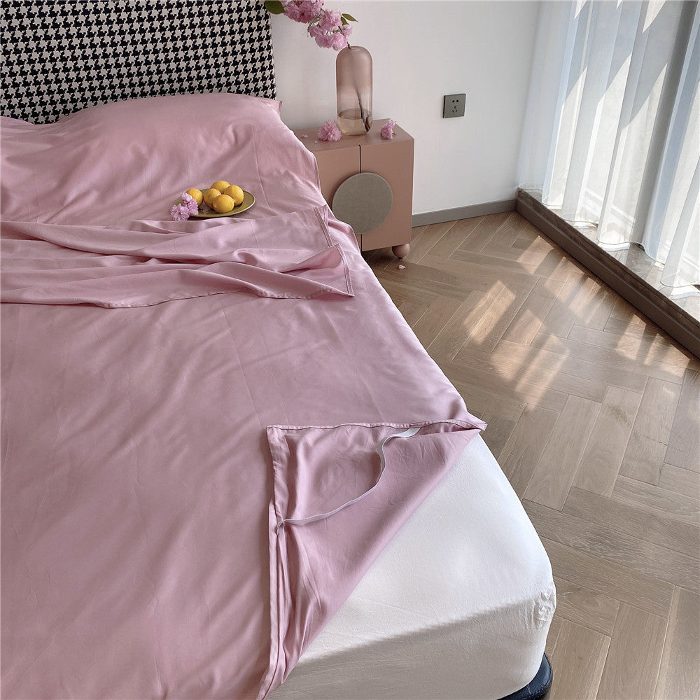 Deep-Pocket Elastic Corner Fitted Bed Sheet with Anti-Slip Straps