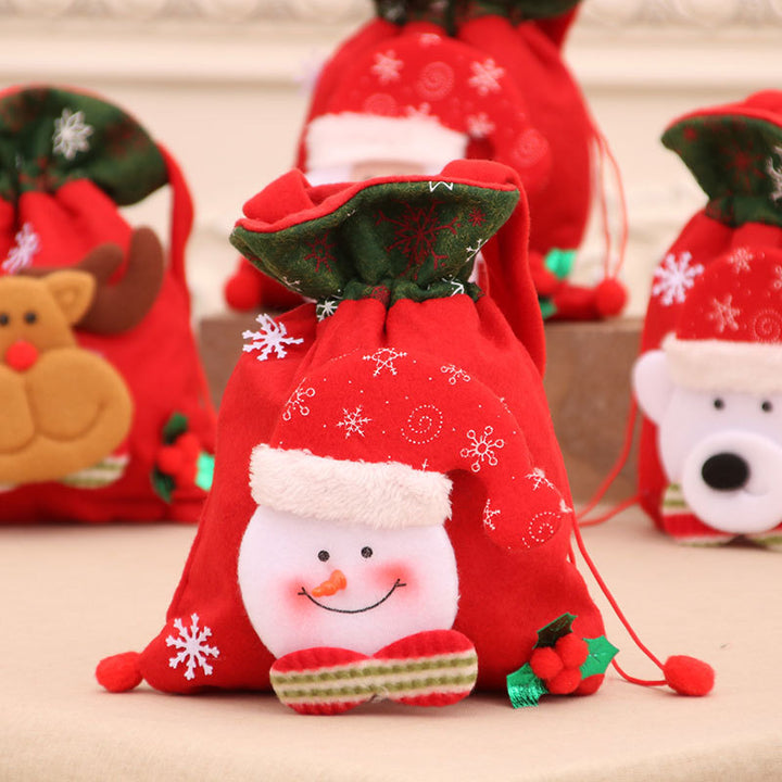 Festive Plush Snowman Gift Bag Bowlift