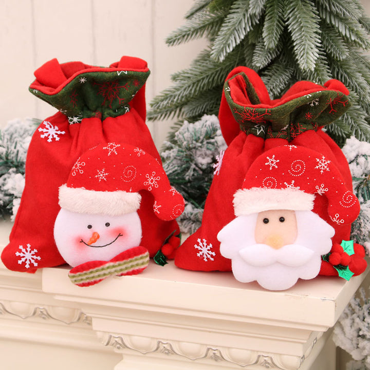 Festive Plush Snowman Gift Bag Bowlift