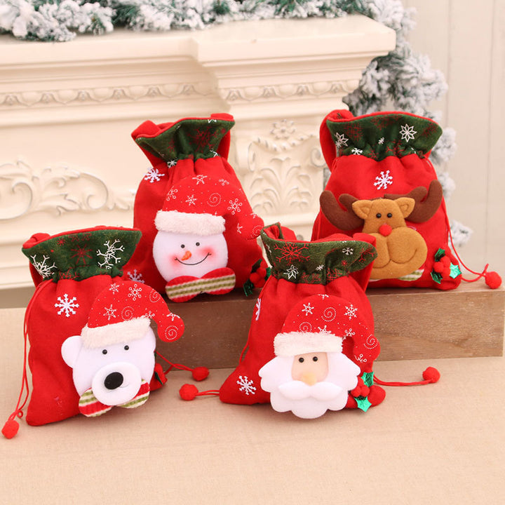 Festive Plush Snowman Gift Bag Bowlift