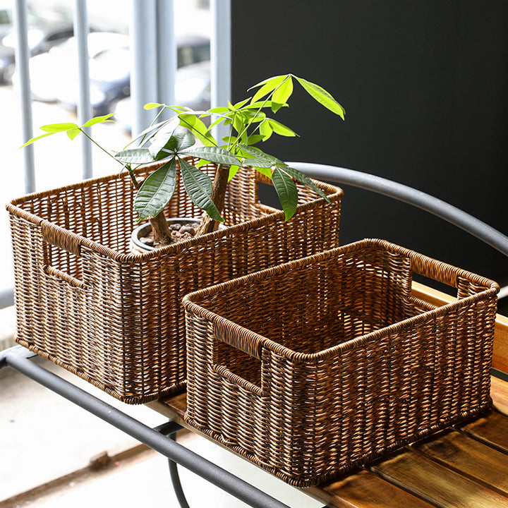 Handcrafted Woven Storage Organizer Bowlift