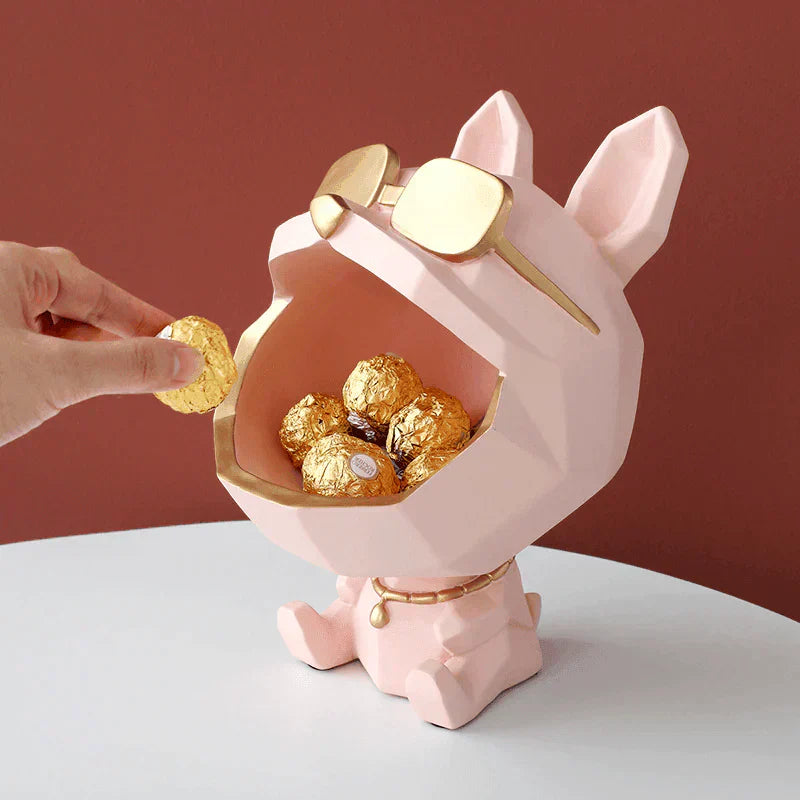 Decorative storage bowl - elegant solution for displaying dog figurines Bowlift